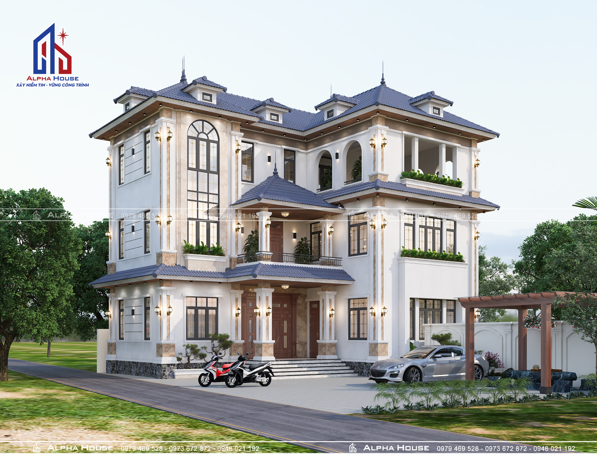 BIỆT THỰ MÁI NHẬT - 3 TẦNG - ANH THỊNH 
